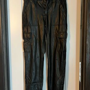 American Eagle Vegan Leather Cargo Pants